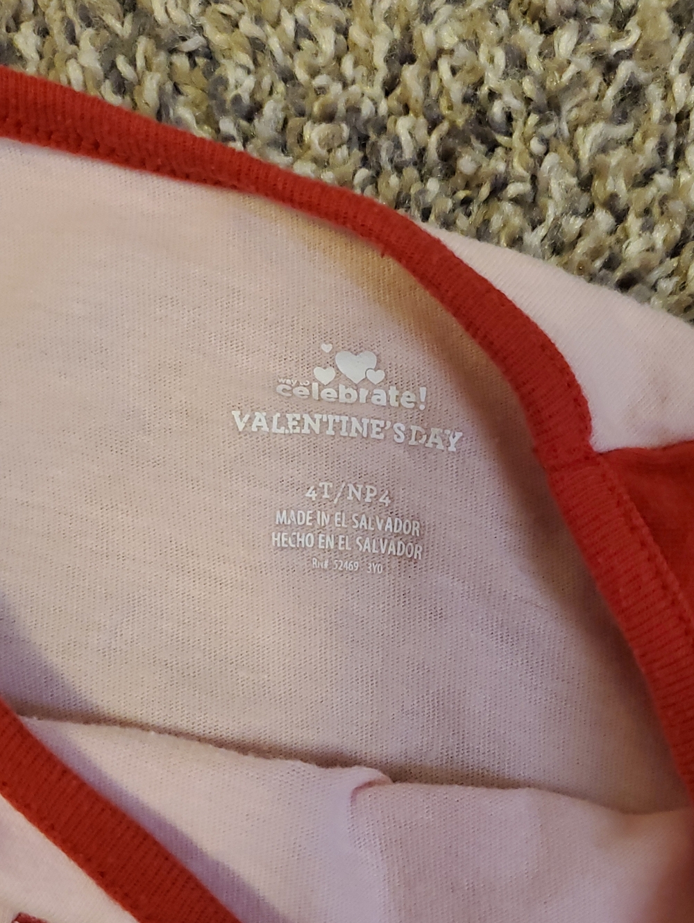 Kids Valentine 'Cute Mess' Pink and Red Pajama Set - Picture 3 of 3